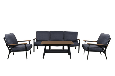 "Крокус" лаунж-зона 5-местная из алюминия, цвет темно-серый