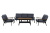"Крокус" лаунж-зона 5-местная из алюминия, цвет темно-серый