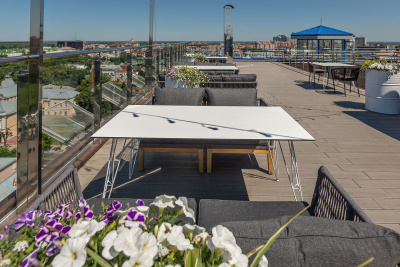 "Руссо" обеденный стол из HPL 150х80см, цвет молочный