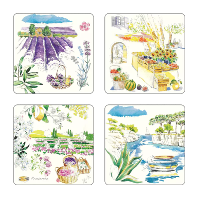 Набор из 4 подставок под бокалы