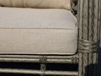 "Ницца" кресло из искусственного ротанга, цвет серый