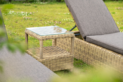 "Форио" столик кофейный из искусственного ротанга, цвет соломенный