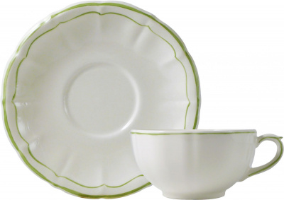 Чашка чайная с блюдцем для завтрака 2шт